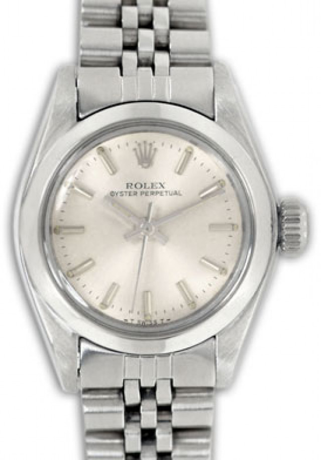 Vintage Rolex Oyster Perpetual 6718 Steel with Silver Dial